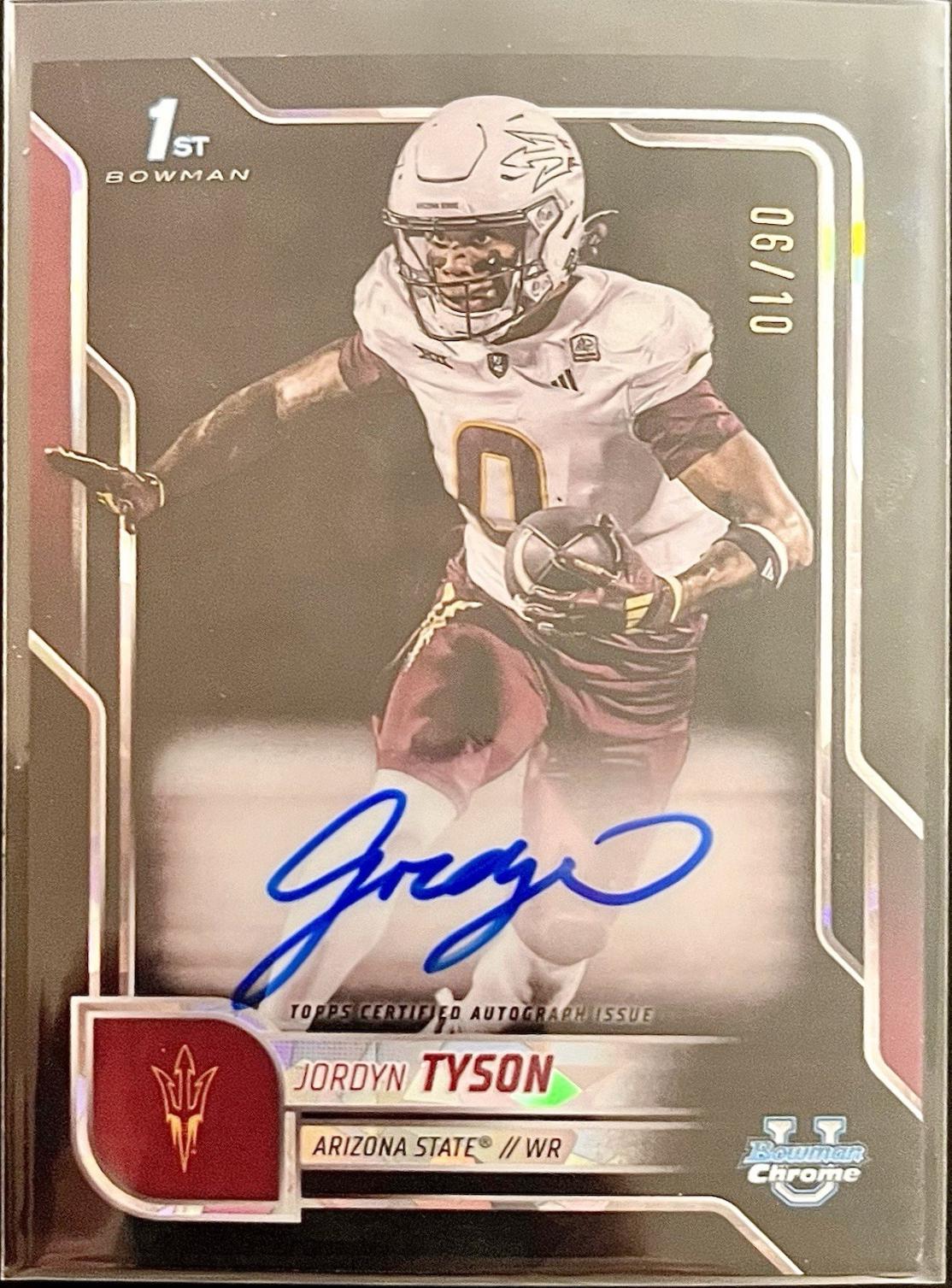 Jordyn Tyson [Black Refractor] #BCA-JTY