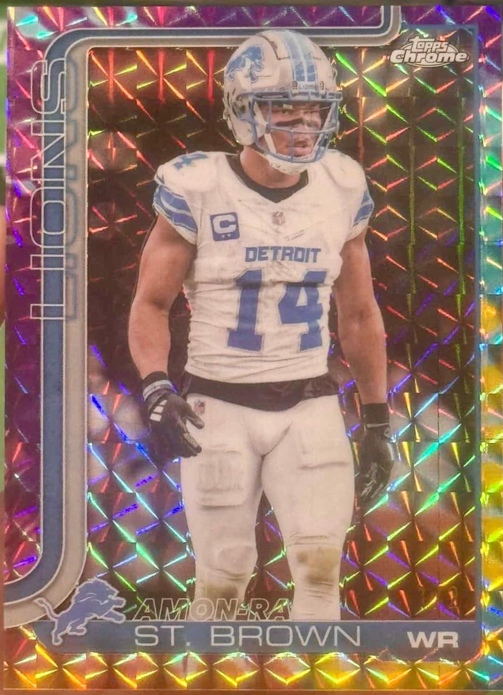 Amon-Ra St. Brown [Tie Dye Geometric Refractor] #98