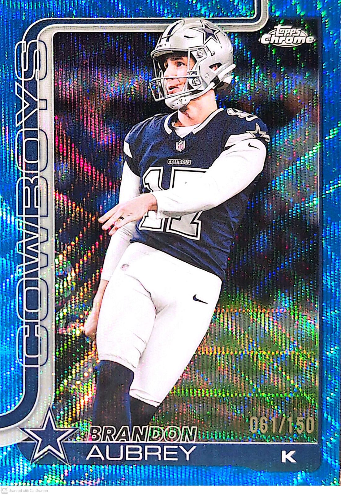 Brandon Aubrey [Blue Wave Refractor] #81