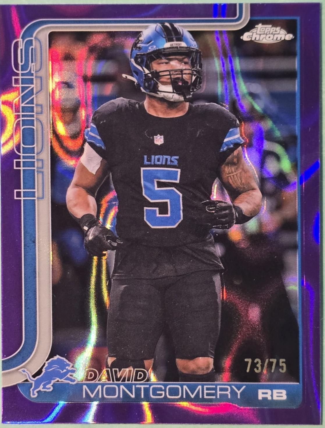 David Montgomery [Purple Wave Refractor] #103