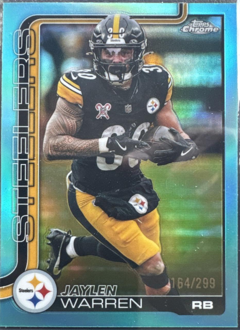 Jaylen Warren [Aqua Refractor] #253