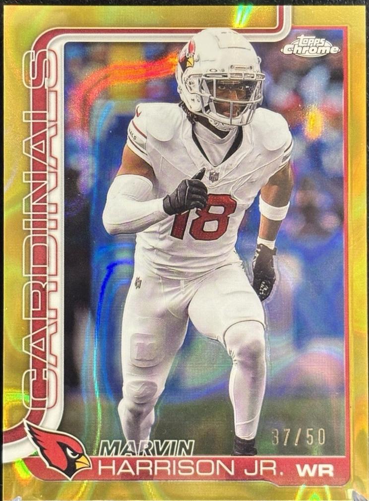 Marvin Harrison Jr. [Gold Refractor] #1