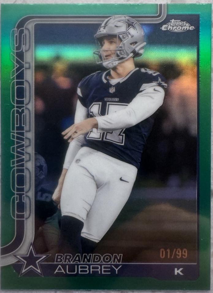 Brandon Aubrey [Green Refractor] #81