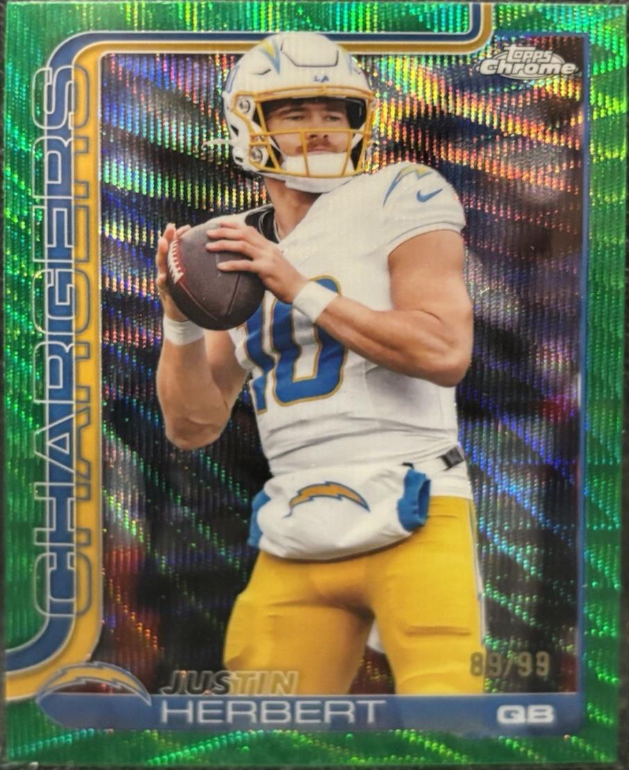 Justin Herbert [Green Wave Refractor] #158