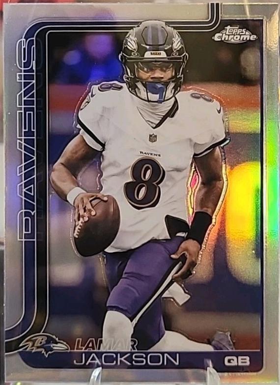 Lamar Jackson [Leather Refractor] #24
