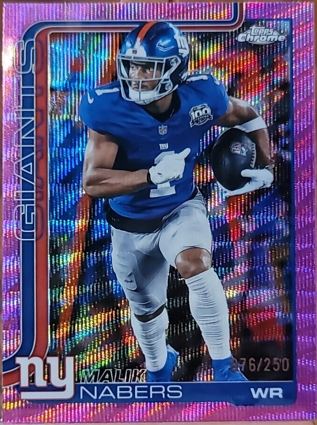Malik Nabers [Pink Wave] #225