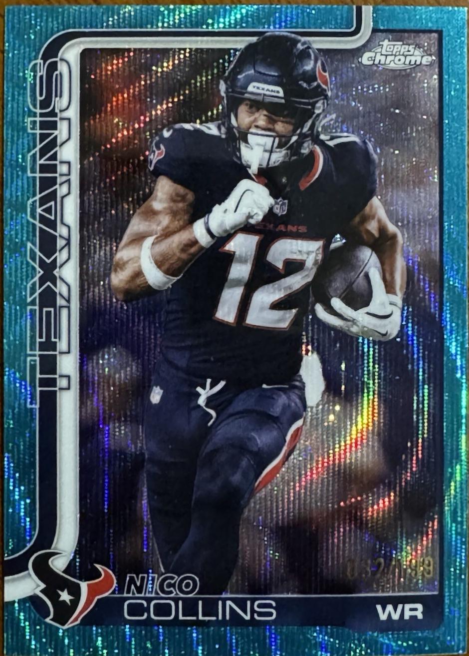 Nico Collins [Aqua Wave Refractor] #115