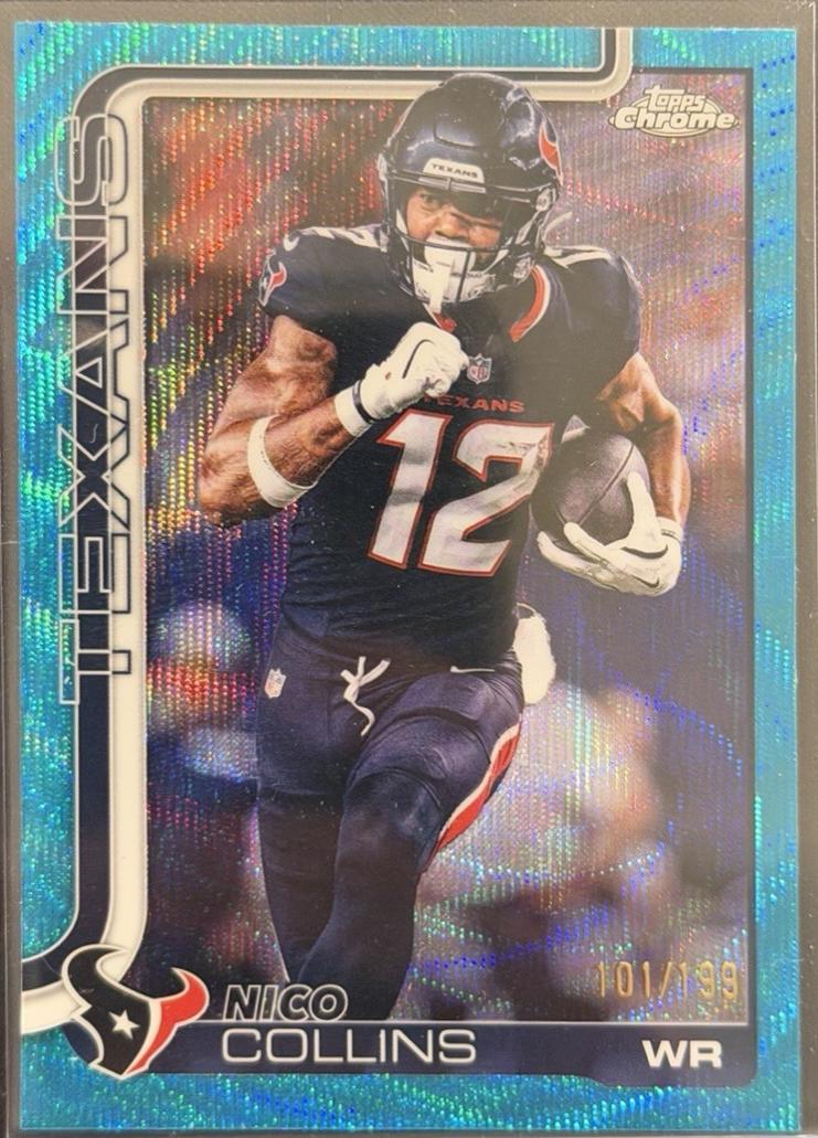 Nico Collins [Blue Wave Refractor] #115