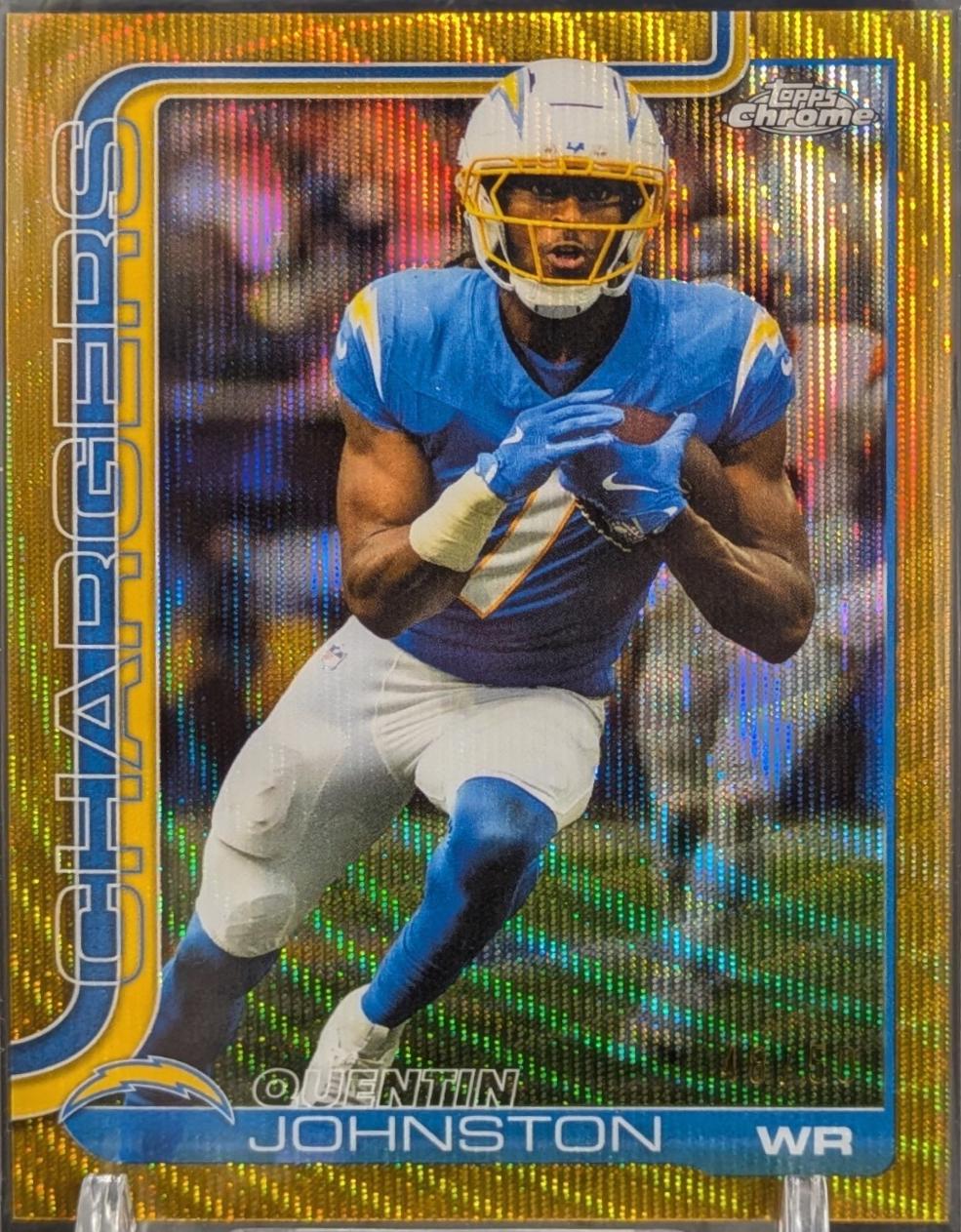 Quentin Johnston [Gold Wave Refractor] #159