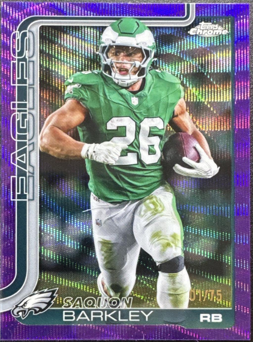 Saquon Barkley [Purple Wave Refractor] #248