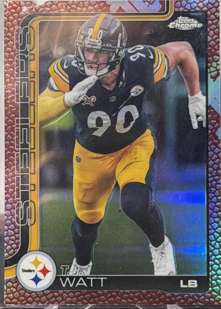 T.J. Watt [Leather Purple] #258