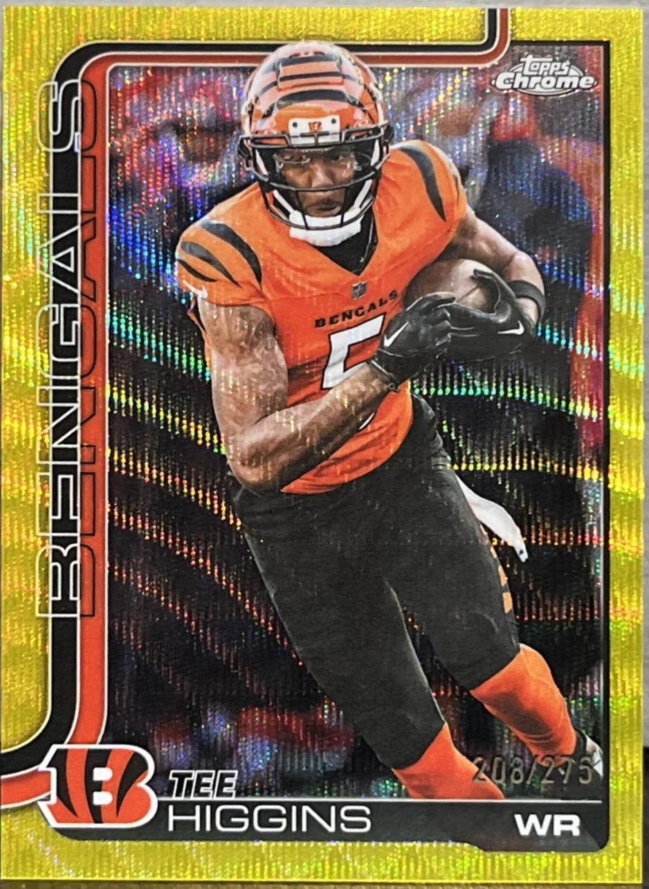 Tee Higgins [Gold Wave Refractor] #59