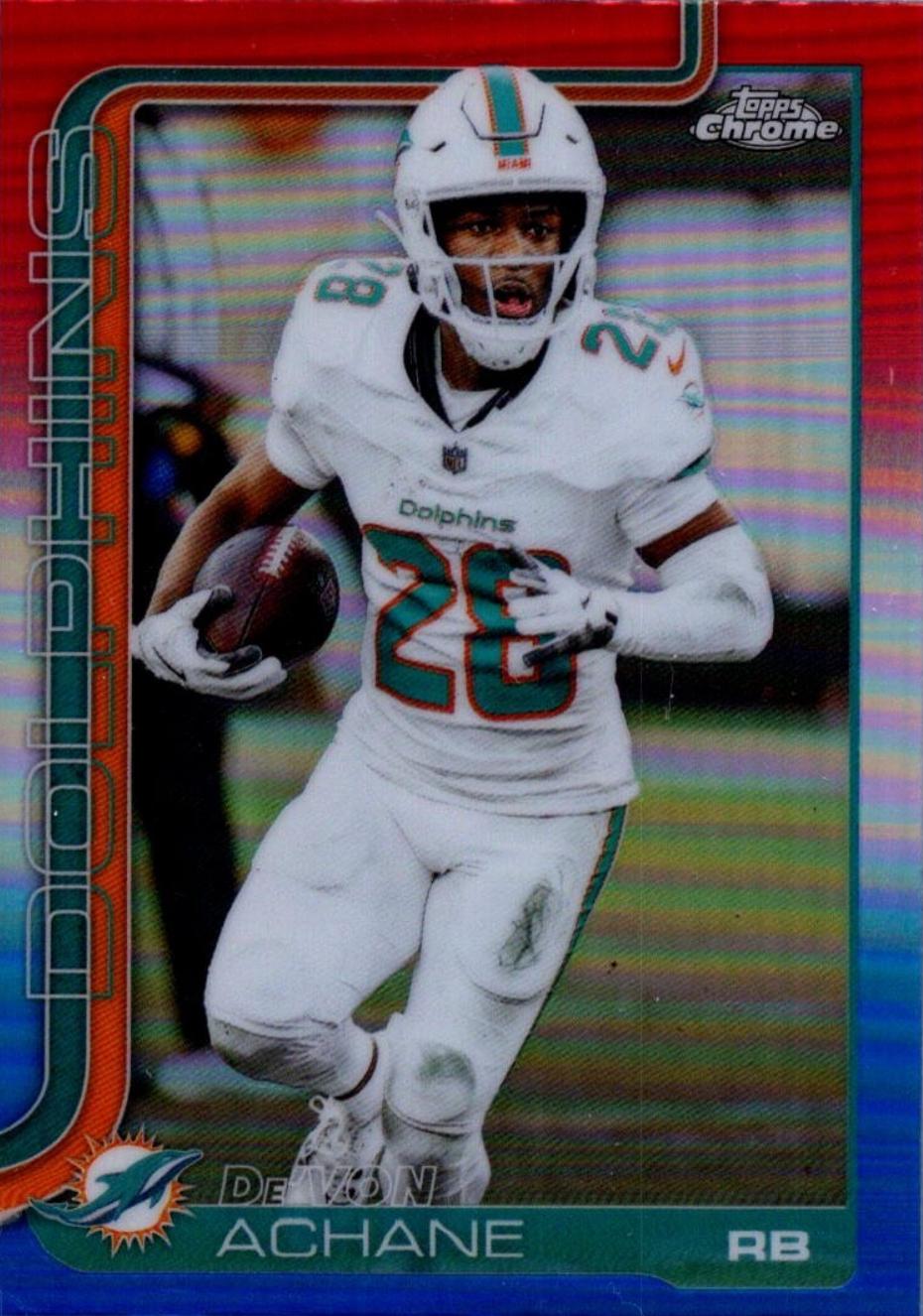 De'Von Achane [Red White Blue Refractor] #188