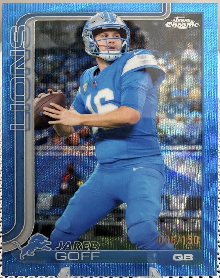 Jared Goff [Blue Wave Refractor] #102