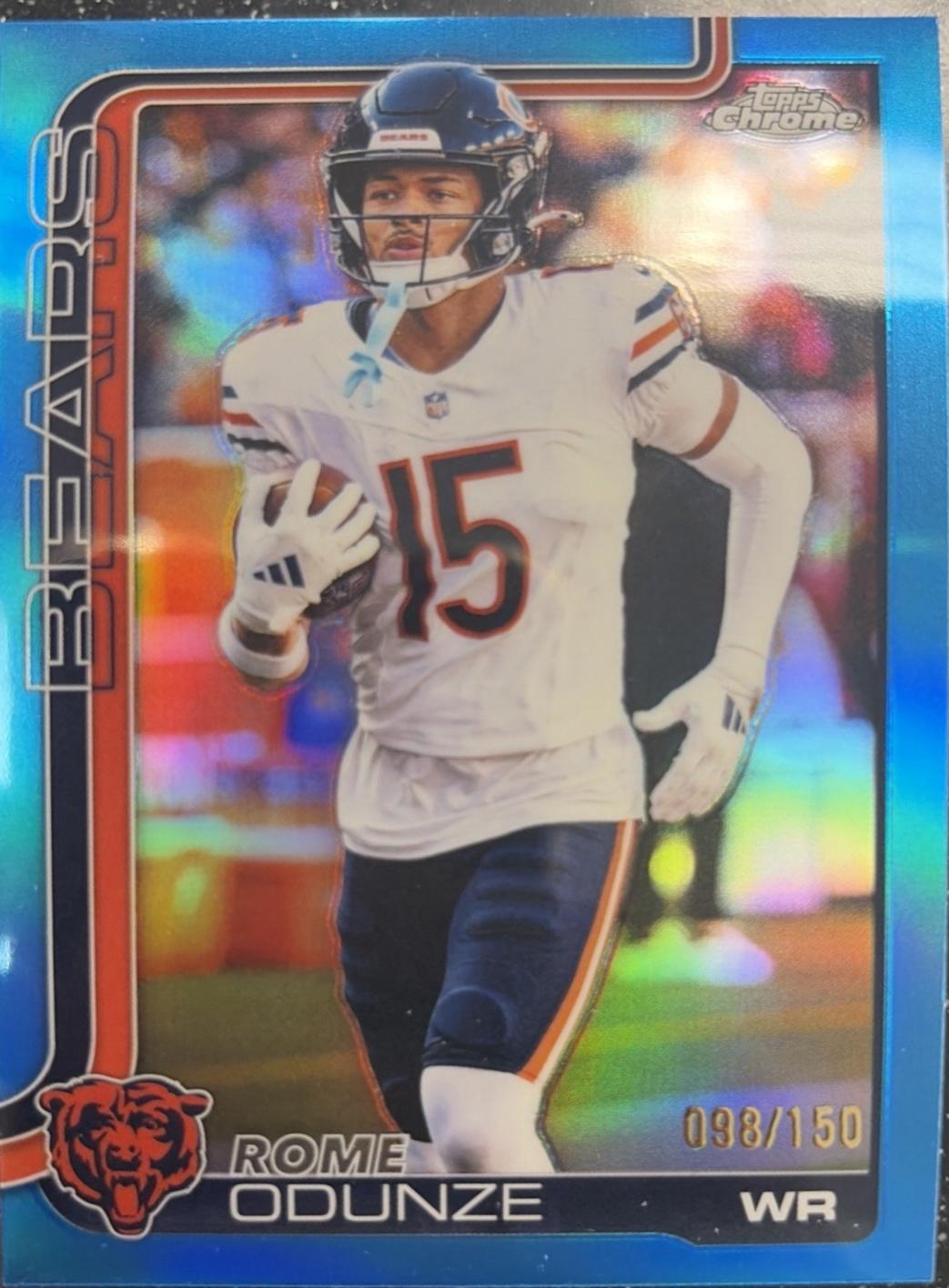 Rome Odunze [Blue Refractor] #49