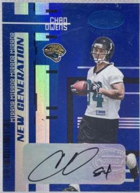 Chad Owens [Mirror Blue Autograph] #186