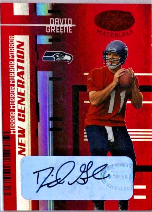David Greene [Mirror Red Autograph] #169