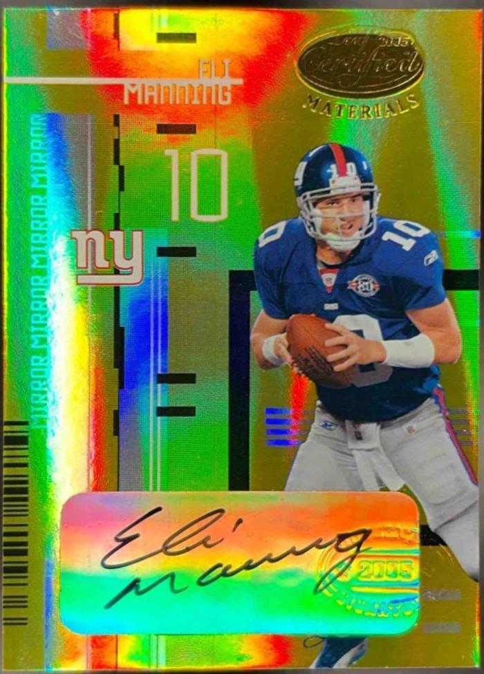 Eli Manning [Mirror Gold Autograph] #76