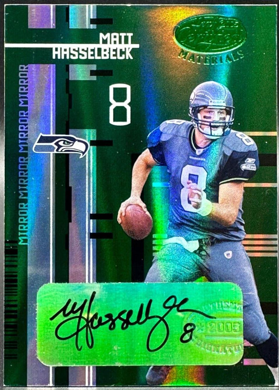 Matt Hasselbeck [Mirror Emerald Autograph] #107