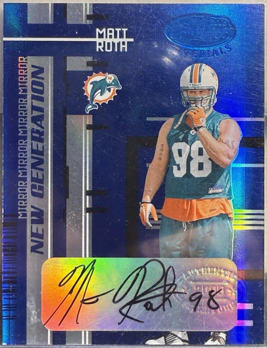 Matt Roth [Mirror Blue Autograph] #165