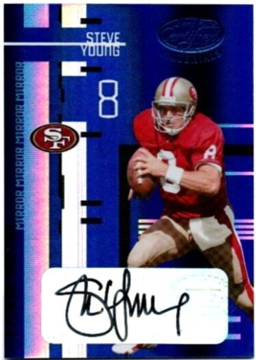 Steve Young [Mirror Blue Autograph] #140
