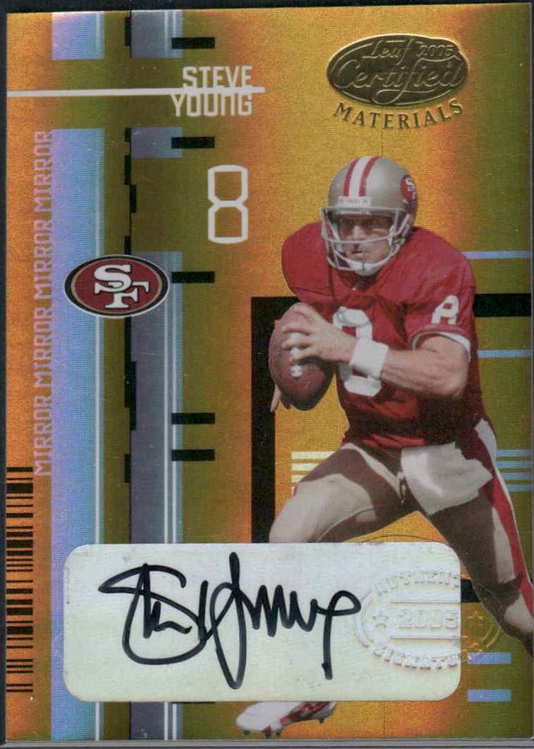 Steve Young [Mirror Gold Autograph] #140