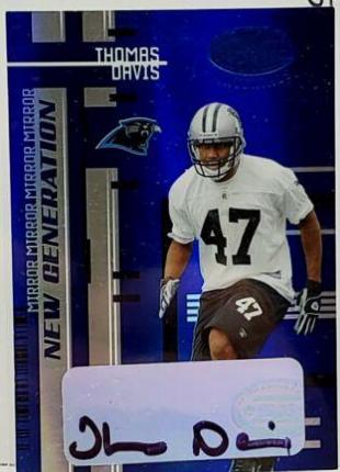 Thomas Davis [Mirror Blue Autograph] #155