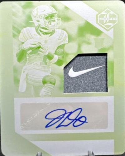 Josh Downs [Printing Plate Rookie Patch Autograph] #121