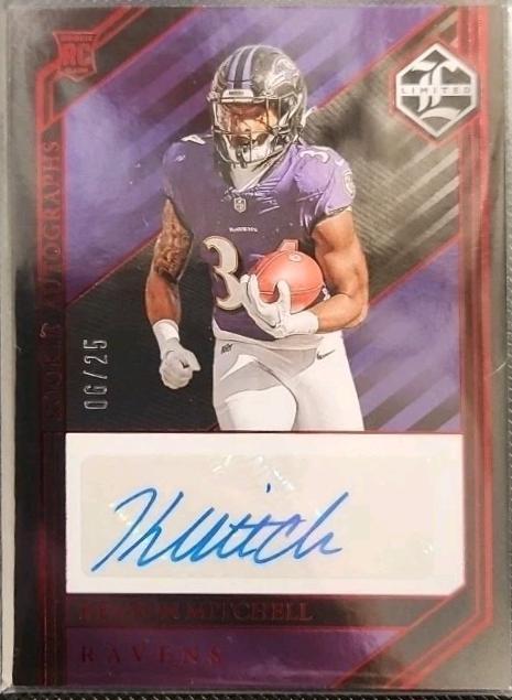 Keaton Mitchell [Ruby Spotlight Rookie Autograph] #224