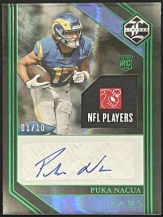 Puka Nacua [Emerald Spotlight Rookie Patch Autograph] #128