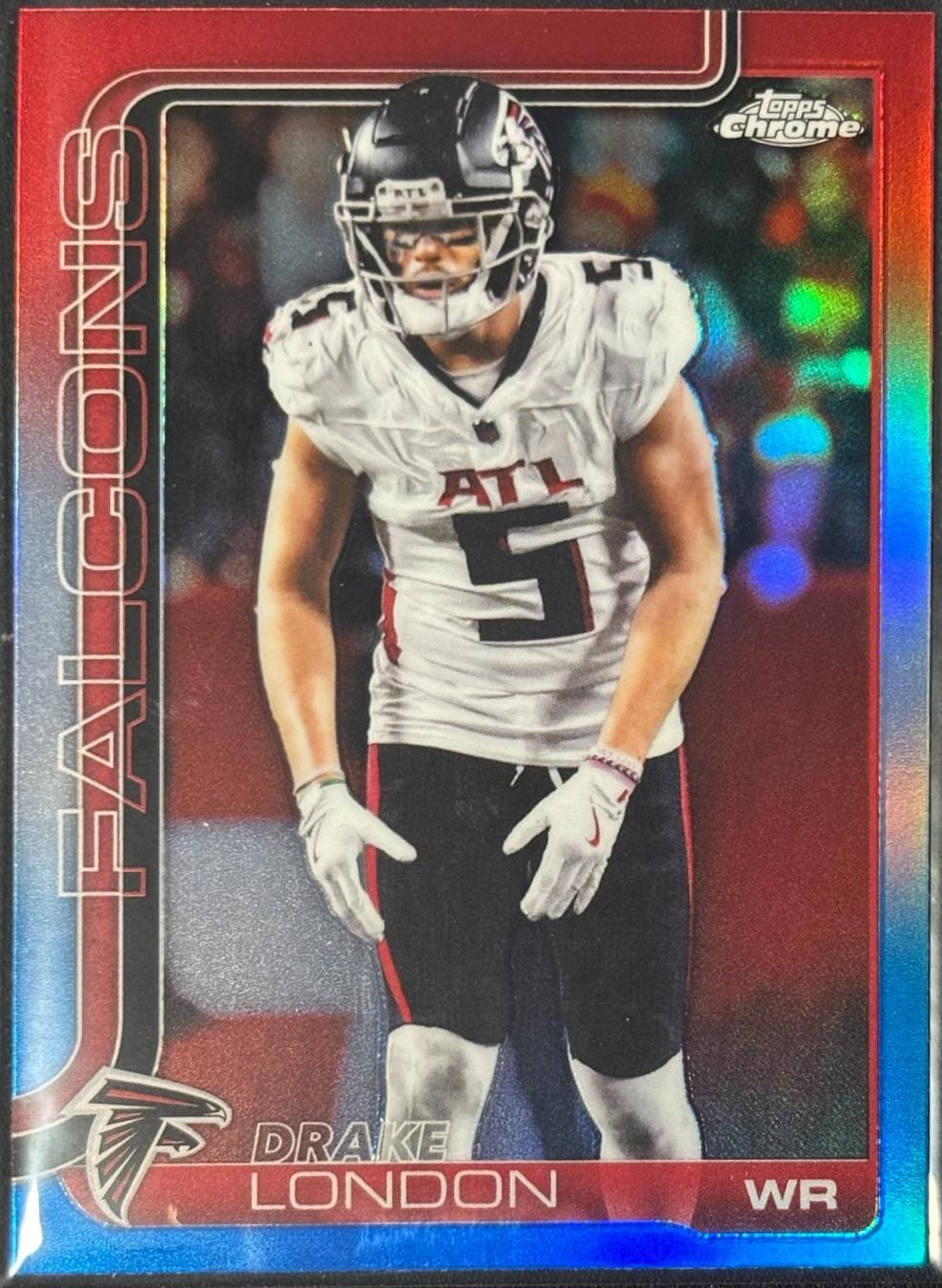 Drake London [Red White Blue Refractor] #12