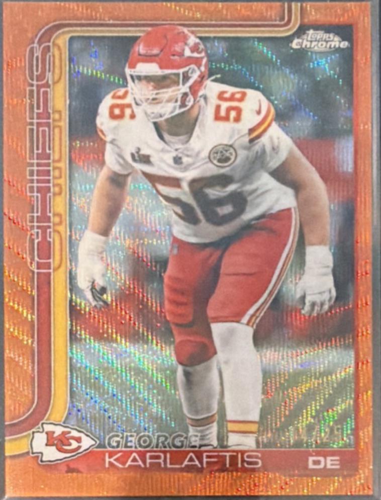 George Karlaftis [Orange Wave Refractor] #152