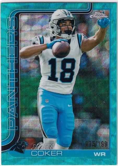 Jalen Coker [Blue Wave Refractor] #39