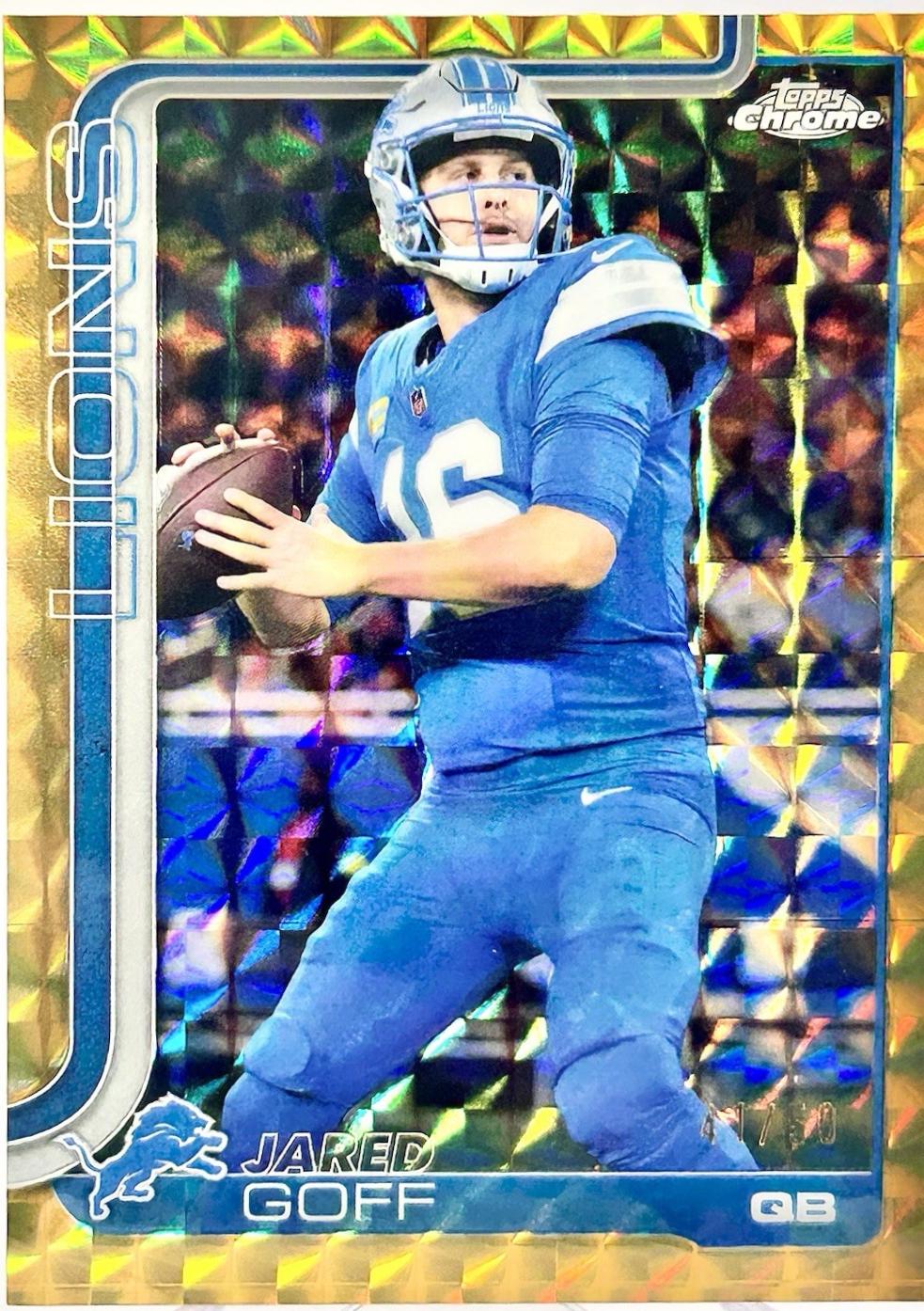 Jared Goff [Gold Geometric Refractor] #102