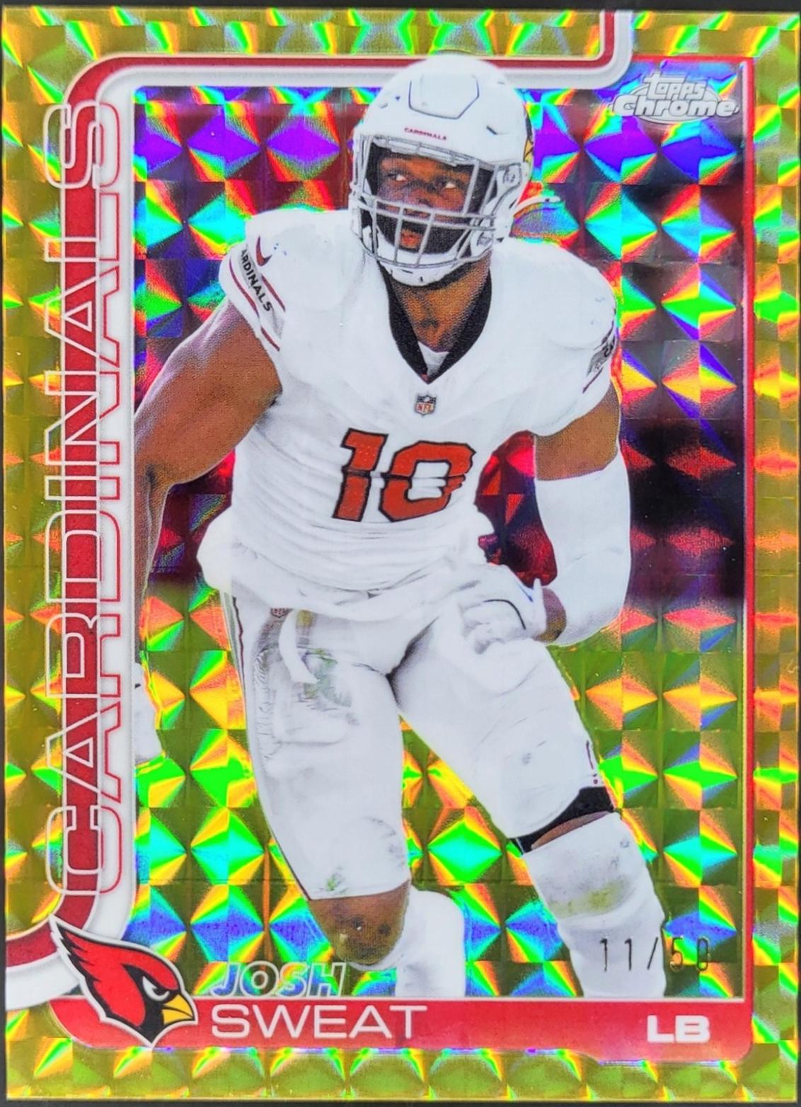 Josh Sweat [Gold Geometric Refractor] #10