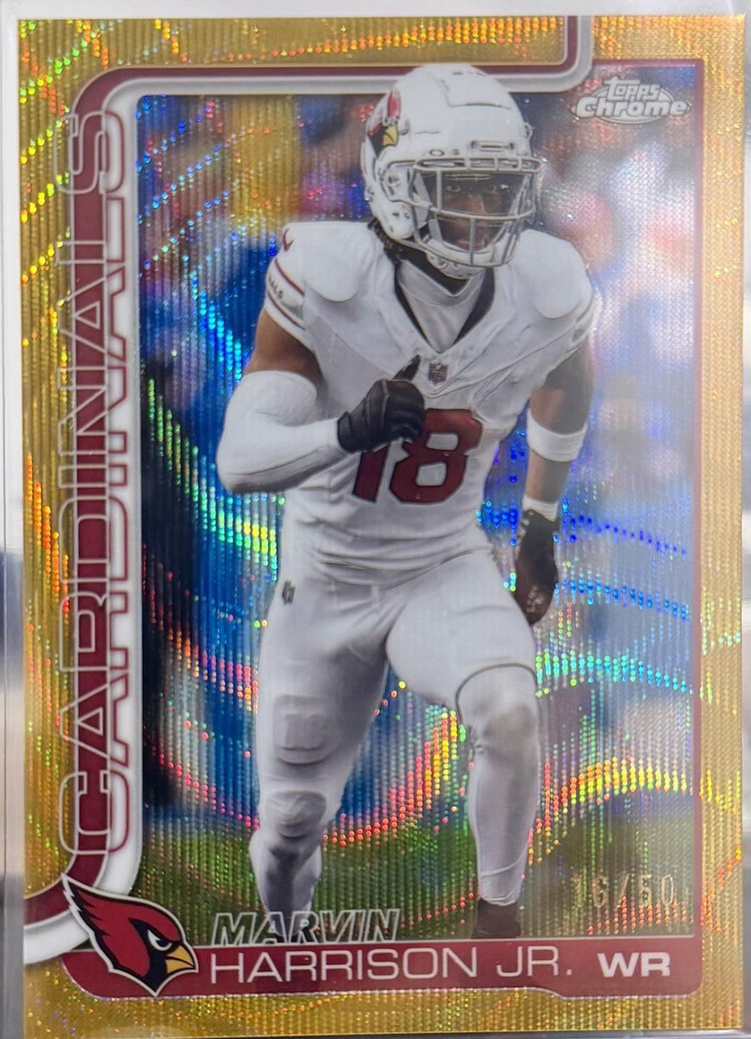 Marvin Harrison Jr. [Gold Wave Refractor] #1