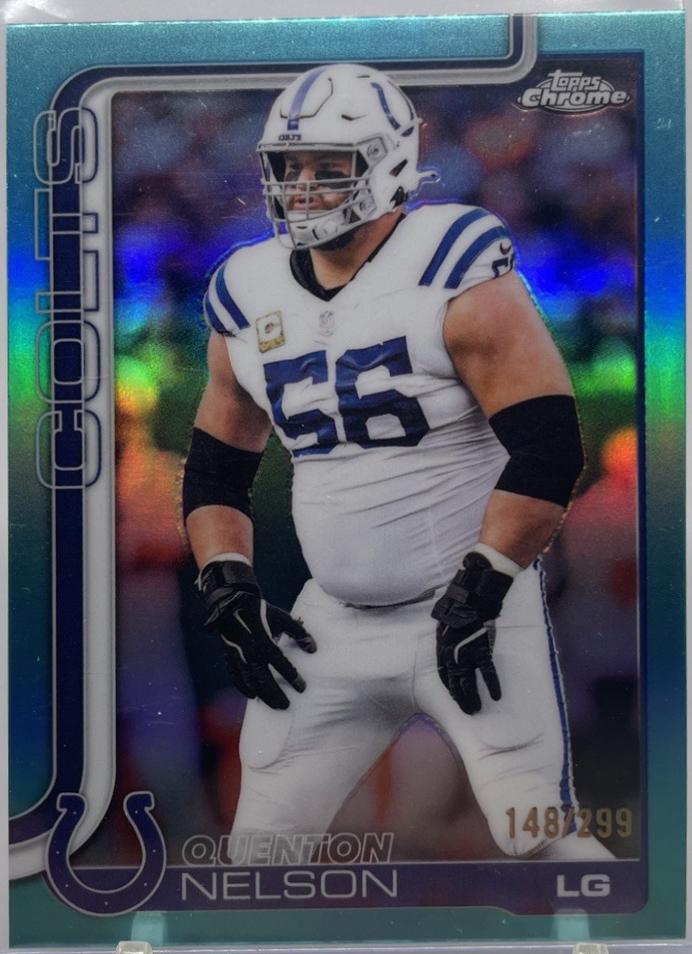 Quenton Nelson [Teal Refractor] #144