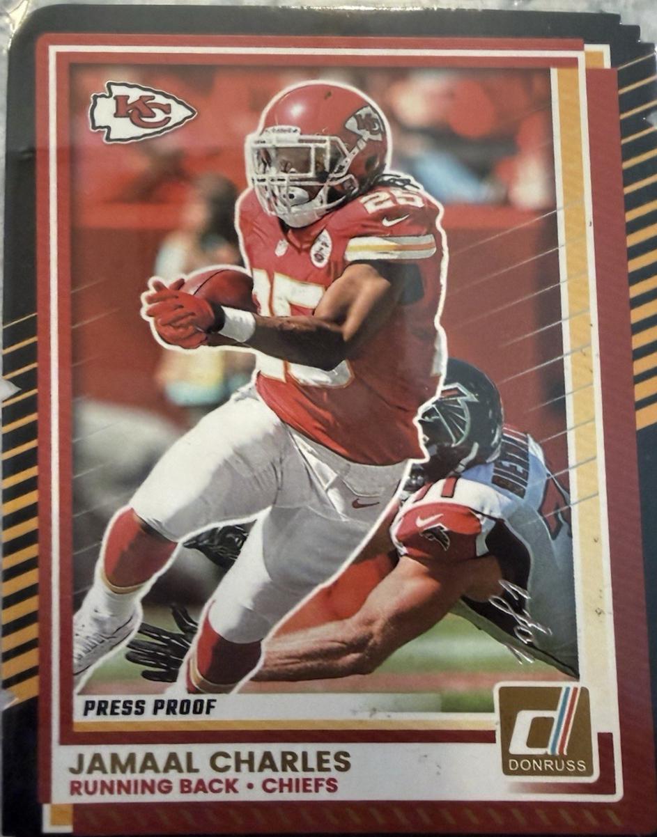 Jamaal Charles [Press Proof Black Die-Cut] #35