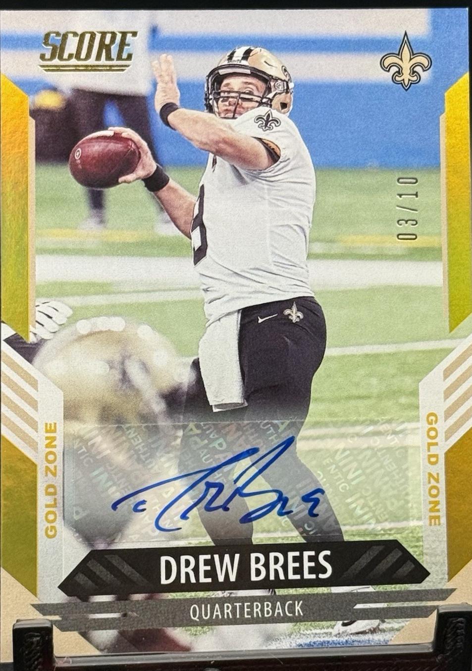 Drew Brees [Signature Gold Zone] #206