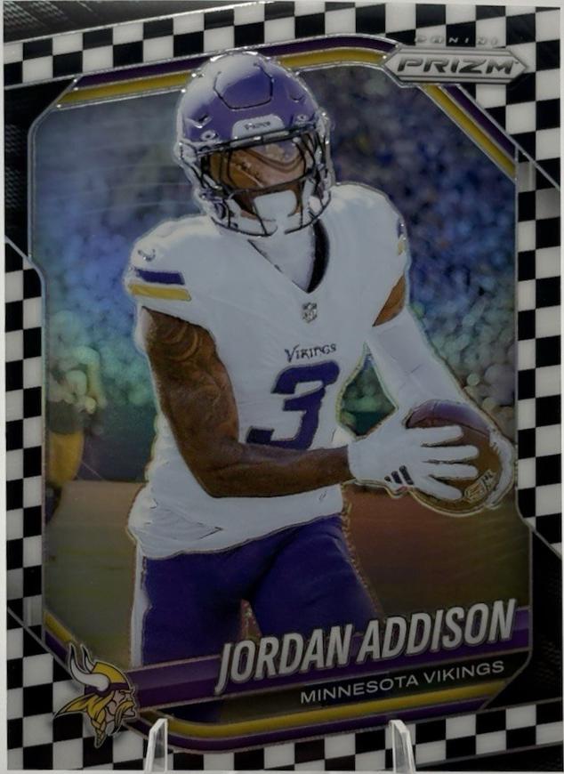 Jordan Addison [Black White Checker] #19