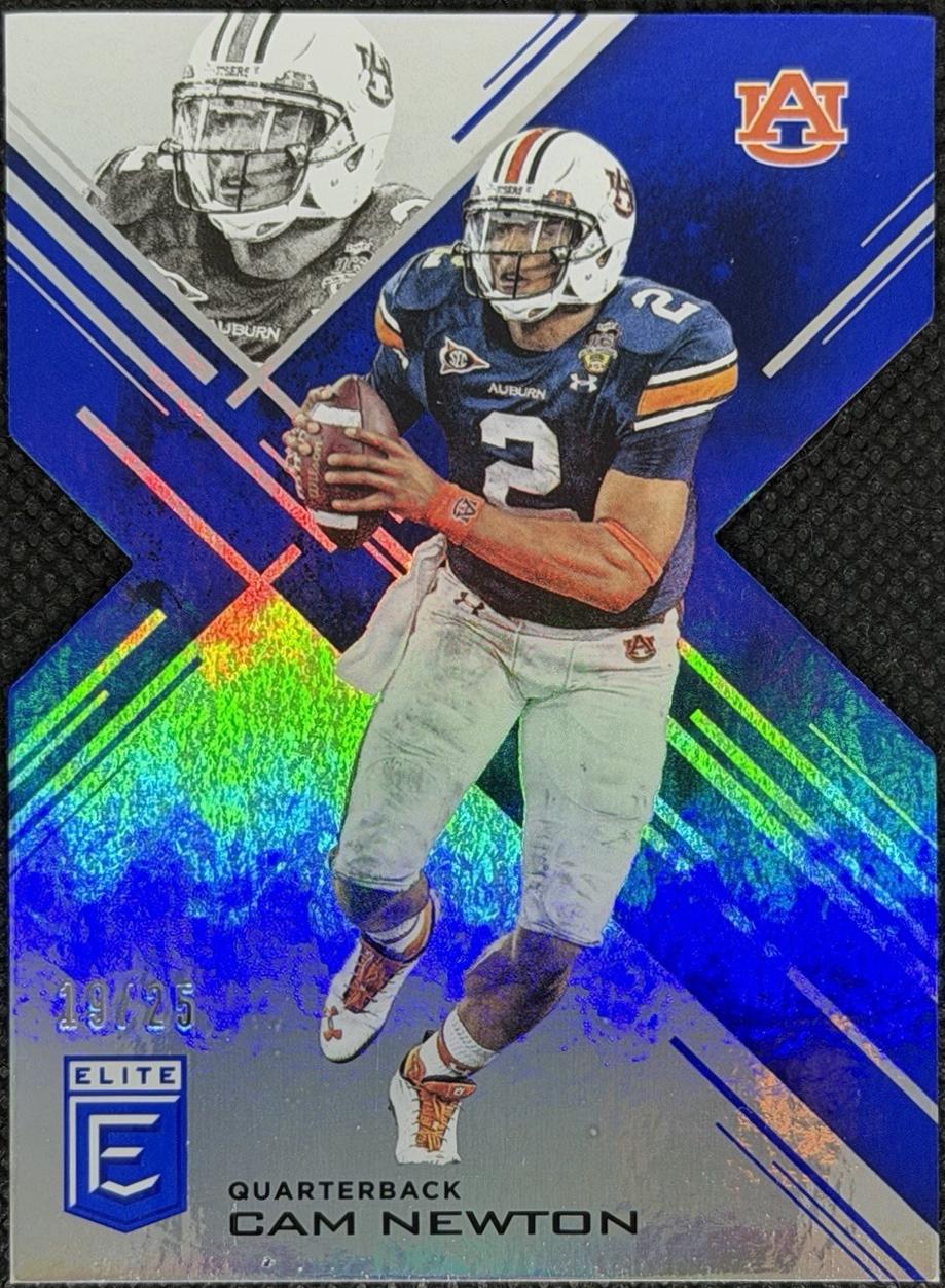 Cam Newton [Blue Die Cut] #17