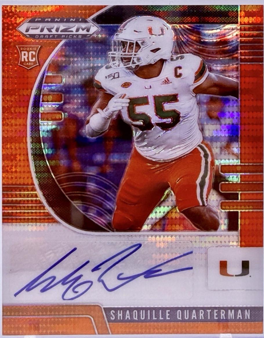 Shaquille Quarterman [Autograph Orange Pulsar Prizm] #213