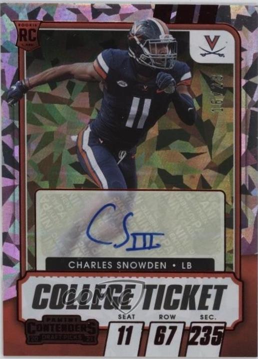 Charles Snowden [Autograph Red Cracked Ice] #179