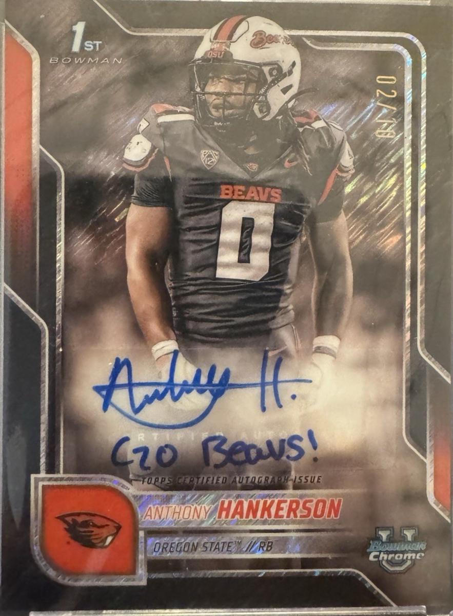 Anthony Hankerson [Black Shimmer Refractor] #BCA-AH