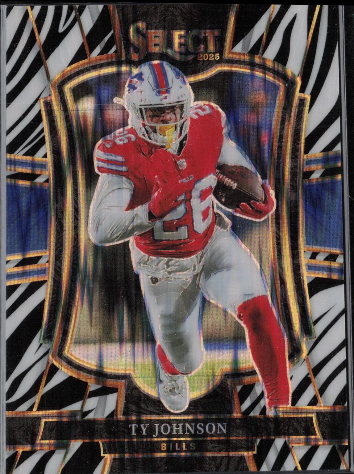 Ty Johnson [Zebra Prizm Shock] #186