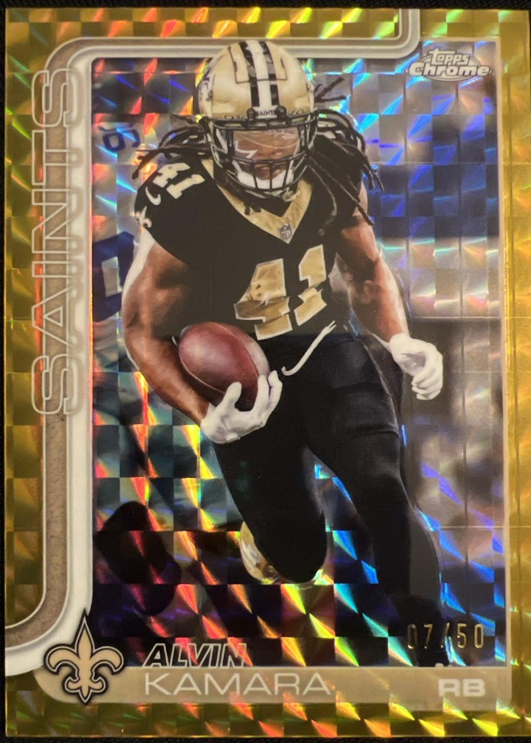 Alvin Kamara [Gold Geometric Refractor] #215