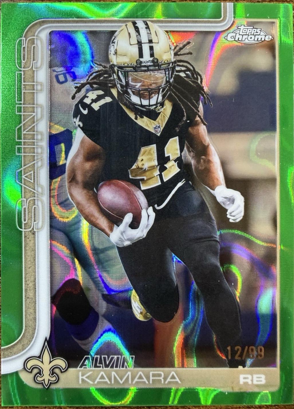 Alvin Kamara [Green Wave Refractor] #215