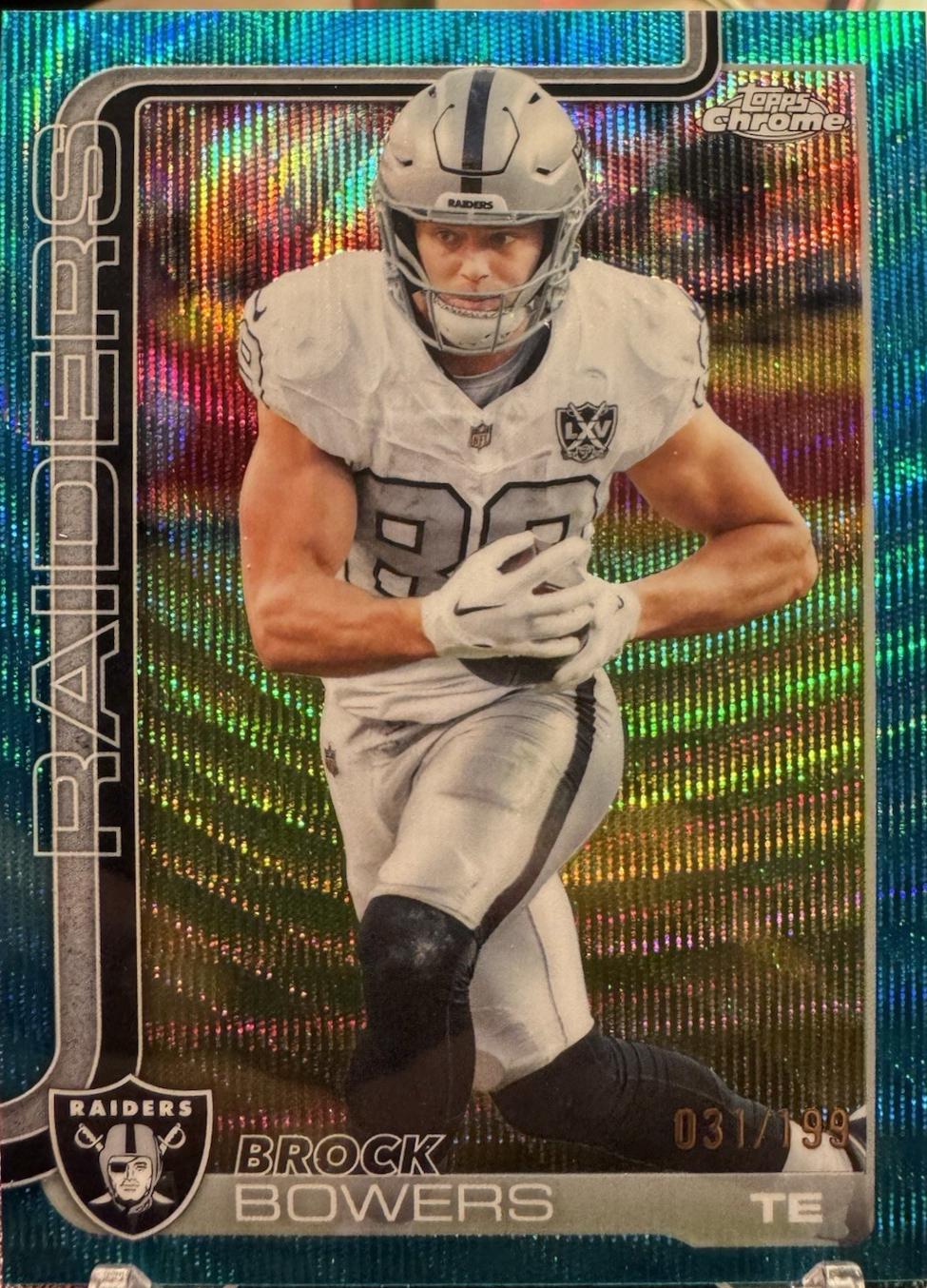 Brock Bowers [Aqua Wave Refractor] #178