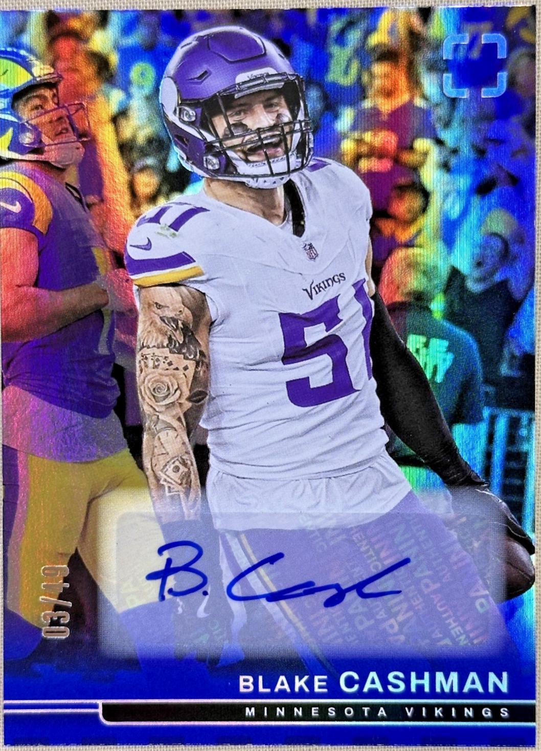 Blake Cashman [Blue Autograph] #74