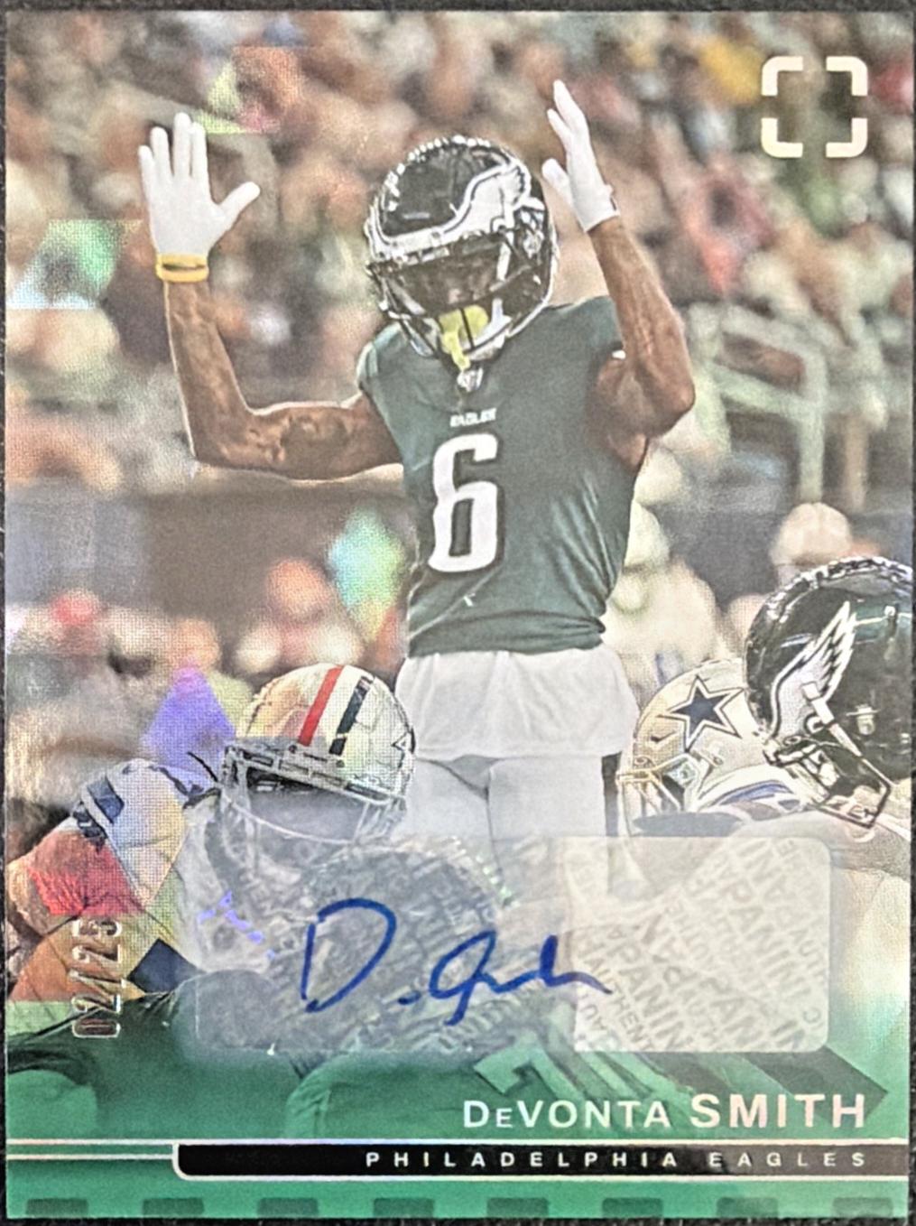 DeVonta Smith [Green Autograph] #20